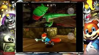 conker bad fur day deathmatch  2 players conker vs raptor