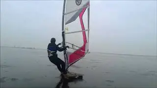 Icesurfing in the Netherlands