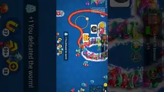 wormzone.io || BIGGEST SNAKE | Epic Worms Zone Best Gameplay Strawberry 🍓 SKIN