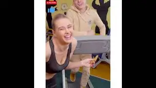 Hot Girl teasing guy in the gym😂😂😛 #shorts