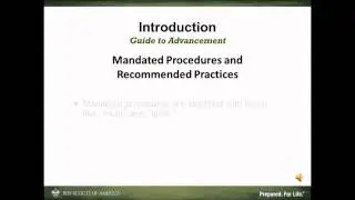 Introduction to the Guide to Advancement 10 min)