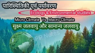 Micro climate and Macro climate । सूक्ष्म जलवायु और सामान्य जलवायु क्या है ? / #ecology