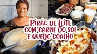 Pirão de Leite com Carne do Sol e Queijo Coalho | Gostosuras da Baiana
