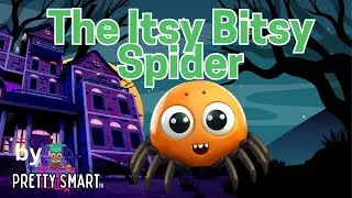 Itsy Bitsy Spider // Pretty Smart TV Halloween songs for toddlers kids sing along