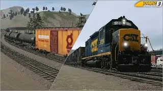 Railfanning in TS 3 | Mixed Freight Rolling Stock | CSX EMD locomotive