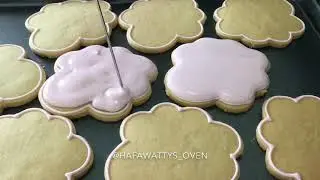 How To Decorate Rose Cookies by Royal Icing