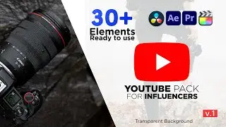 Youtube Subscribe Pack | Transparent Background  | Download Now