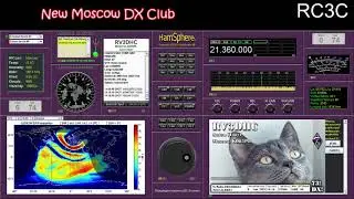 RV3DHC - QSO to FH/G0THD, S9/ON2WAC in HamSphere 4.0