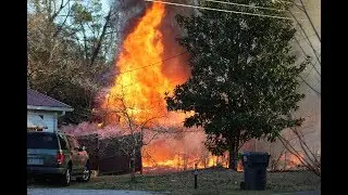 Summerville firefighters quickly knock down flames on structure fire off Orchard Hill Road