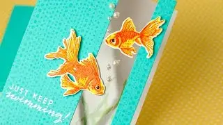 Faux Colored Heat Embossing and Window Panel Card