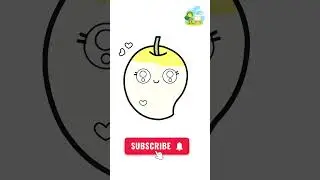 🥭 Cute Mango Drawing in 30 Seconds | Easy Drawing for Kids | Draw with Fun