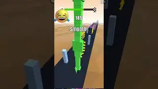 Stack Rider mobile gameplay vs long neck run #shorts #video #funny
