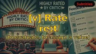 [v] Rate meaning (to evaluate, to assign a value) with 5 examples