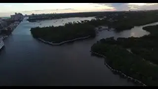 4K DJI Phantom 3 Flight Hollywood Beach, FL Inter-coastal Part 2