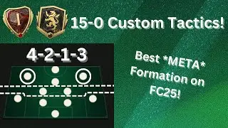 15-0 RANK 1 4213 CUSTOM TACTICS! BEST META FC25 TACTICS!