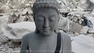 3 Feet Buddha Stone Statue Online, www.thestonestudio.in