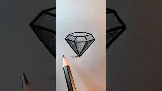 Beautiful Diamond Shape Drawing with Pencil ✏️ | Easy Drawing Tutorial for Beginners 🩵