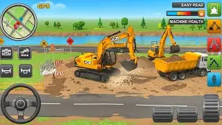 JCB Construction Simulator 3D - Real JCB Excavator Crane Game - Android Gameplay