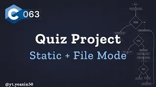 Quiz  Project in C Bangla | Static & File-Based Questions | C Programming Tutorial