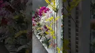 Green Import artificial floral boards of 2026 flowers including  large collection of orchid & leaves