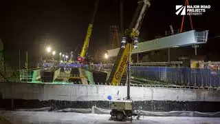 Final beams installed on Chandler Highway bridge