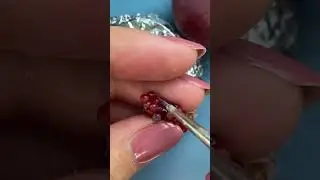 Making miniature large red grape with polymer clay 🍇 Paid tutorial preview
