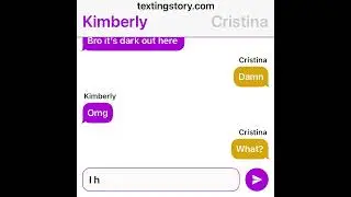 Just a scary texting story video I made  (read description)￼