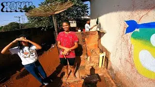 Graffiti Personagem na Quebrada na Companhia das Crian&ccedil;as - Graffitando 83