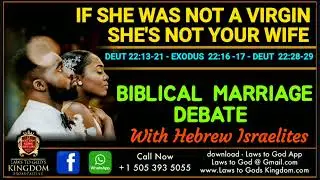 Biblical Marriage debate