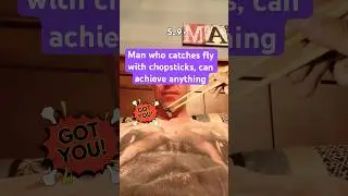Man who catches fly with chopsticks,🥢 🪰can achieve anything.