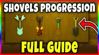 SHOVELS PROGRESSION - BEST SHOVEL [PROSPECTING] - Roblox