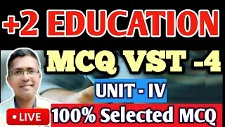 +2 Education mcq vst 4 unit 4 | chse exam question paper 2025  #answerkey #hksir #chseodisha