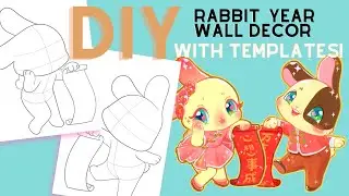 Rabbit Wall Decoration (Templates provided)