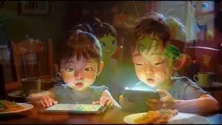 Eva & Ethan Learn a Good Habit 🍽️ No Mobile While Eating 📵
