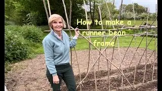 How to make a runner bean frame - a step by step guide.