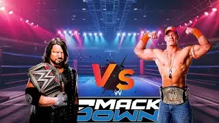 WWE world champion Aj Style Vs John Sinha SmackDown match final 