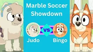 Marble Soccer Bluey Showdown #3: Judo Vs Bingo