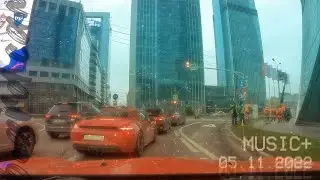 Onboard cam driving music+ (Moscow, november 4, 2022)