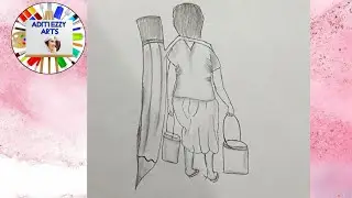 Stop Child Labour Drawing || How To Draw Child Labour Drawing