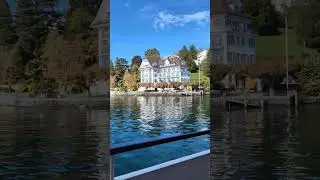 Ferry from Waggis Switzerland to Lucerne #switzerland #holiday #lucerne #travel #ferry