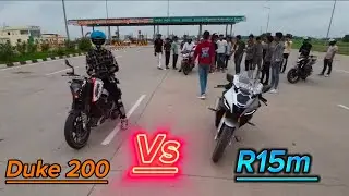 YAMAHA R15m ( 2024 ) vs DUKE 200 ( Bs3 ) Drag Race || New Champ Unlock !