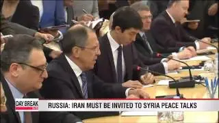 Russia: Iran must be invited to Syria peace talks