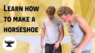 Learn how to make a #horseshoe - #farrier #horse #farrierlife #forging