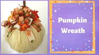 How to make a pumpkin with a Dollar Tree frame and easy bow