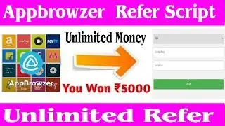 Appbrowzer Online OTP BYPASS SCRIPT !! Appbrowser Unlimited scratch card