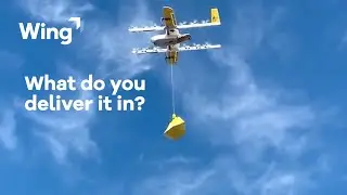 What sort of package does Wing use for drone deliveries?