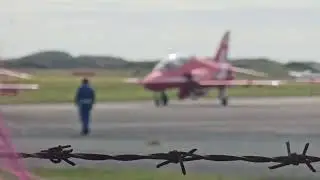 Red arrows landing  at Blackpool airport  8/7/25