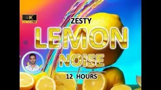 Zesty Lemon Noise | 12 Hours | BLACK SCREEN | Study, Sleep, Tinnitus Relief and Focus
