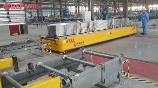 Accurate Docking Railway Transfer Cart,Intelligent Roller Table Transfer Trolley