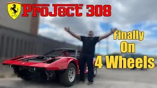 #Ferrari 308 GTS rebuild.  It's finally on the ground.